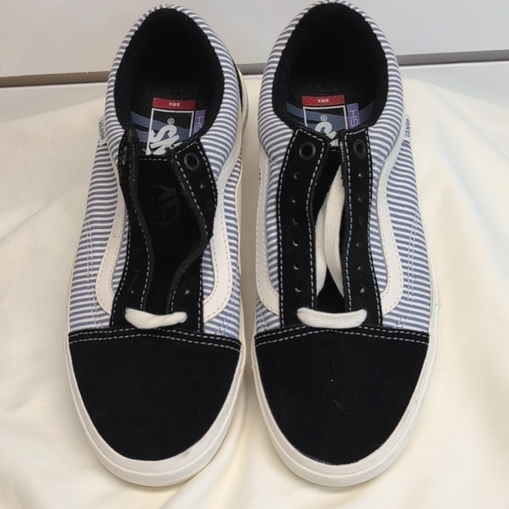 Vans BMX Old Skool Federal Black/Bl Pinstripe MEN`S NWOB Size 6.5